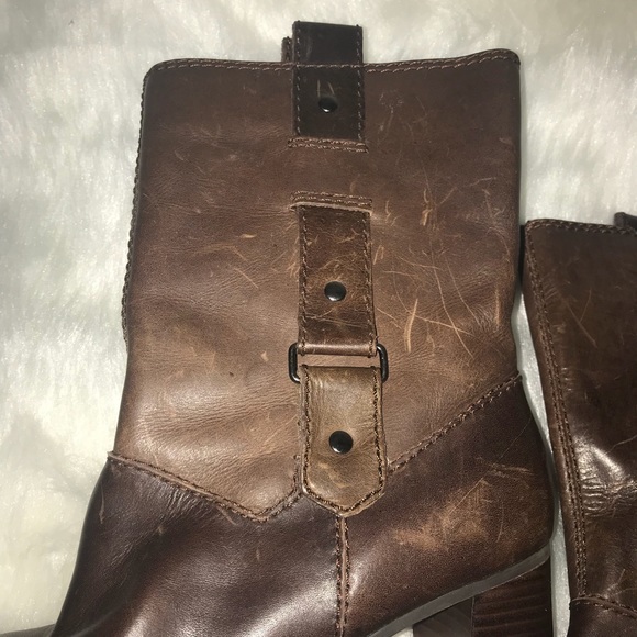 What’s What brand Brown Boots Leather Upper 9M - Picture 2 of 8